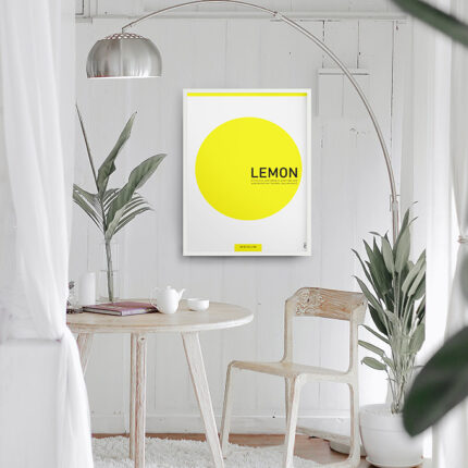 El póster "LEMON" de la colección Food Collection es una obra de arte vibrante que captura la esencia fresca y cítrica del limón. Ideal para darle un toque energético y natural a tu cocina o comedor, este póster, impreso en papel premium, resalta con su diseño colorido y moderno. Su estilo fresco y luminoso es perfecto para quienes buscan una decoración refrescante y llena de vida. ¡Añade un toque cítrico y alegre a tu espacio con el póster "LEMON"!